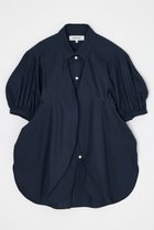 【エンフォルド/ENFOLD】のPUFF SHIRT 人気、トレンドファッション・服の通販 founy(ファニー) ファッション Fashion レディースファッション Fashion for Women トップス・カットソー Cut & Sew Tops シャツ・ブラウス・オフィスカジュアル Elegant Blouses & Button-Ups ショート Short, Short Length スリーブ Sleeve, Long Sleeve / Short Sleeve センター Center, Center Line バランス Balance, Style Balance フロント Front, Front Design ブロード Broadcloth, Fine Cotton 再入荷 Restock / Back in Stock thumbnail ダークネイビー|ID: prp329100004922197 ipo3291000000036932835