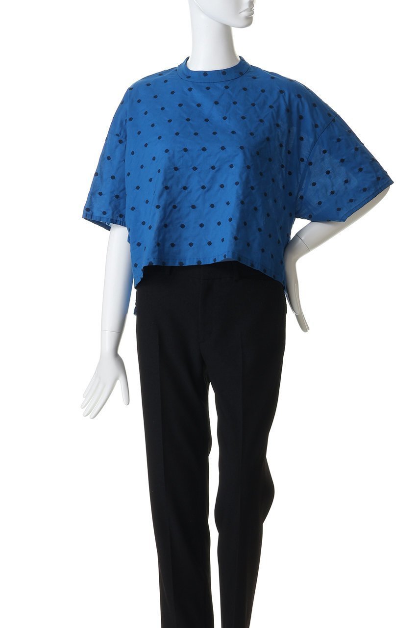 【ミディウミ/MidiUmi】のdots wide shirt PO プルオーバー 人気、トレンドファッション・服の通販 founy(ファニー) 　ファッション　Fashion　レディースファッション　Fashion for Women　トップス・カットソー　Cut & Sew Tops　シャツ・ブラウス・オフィスカジュアル　Elegant Blouses & Button-Ups　カジュアルプルオーバー・ニットトップス　Pullovers & Knit Tops / Casual Pullovers　ショート　Short, Short Length　シンプル　Simple, Minimal　スリーブ　Sleeve, Long Sleeve / Short Sleeve　トレンド　Trend, Trending Now　ドット　Polka Dot, Dot Pattern　フェミニン　Feminine, Girly　ヘムライン　Hemline, Bottom Cut　ボトム　Bottoms, Lower Wear　ワイド　Wide, Wide Fit　エレガント 上品　Elegant　新作・新入荷　New Arrivals / New In　other-2|ID: prp329100004922201 ipo3291000000036932858