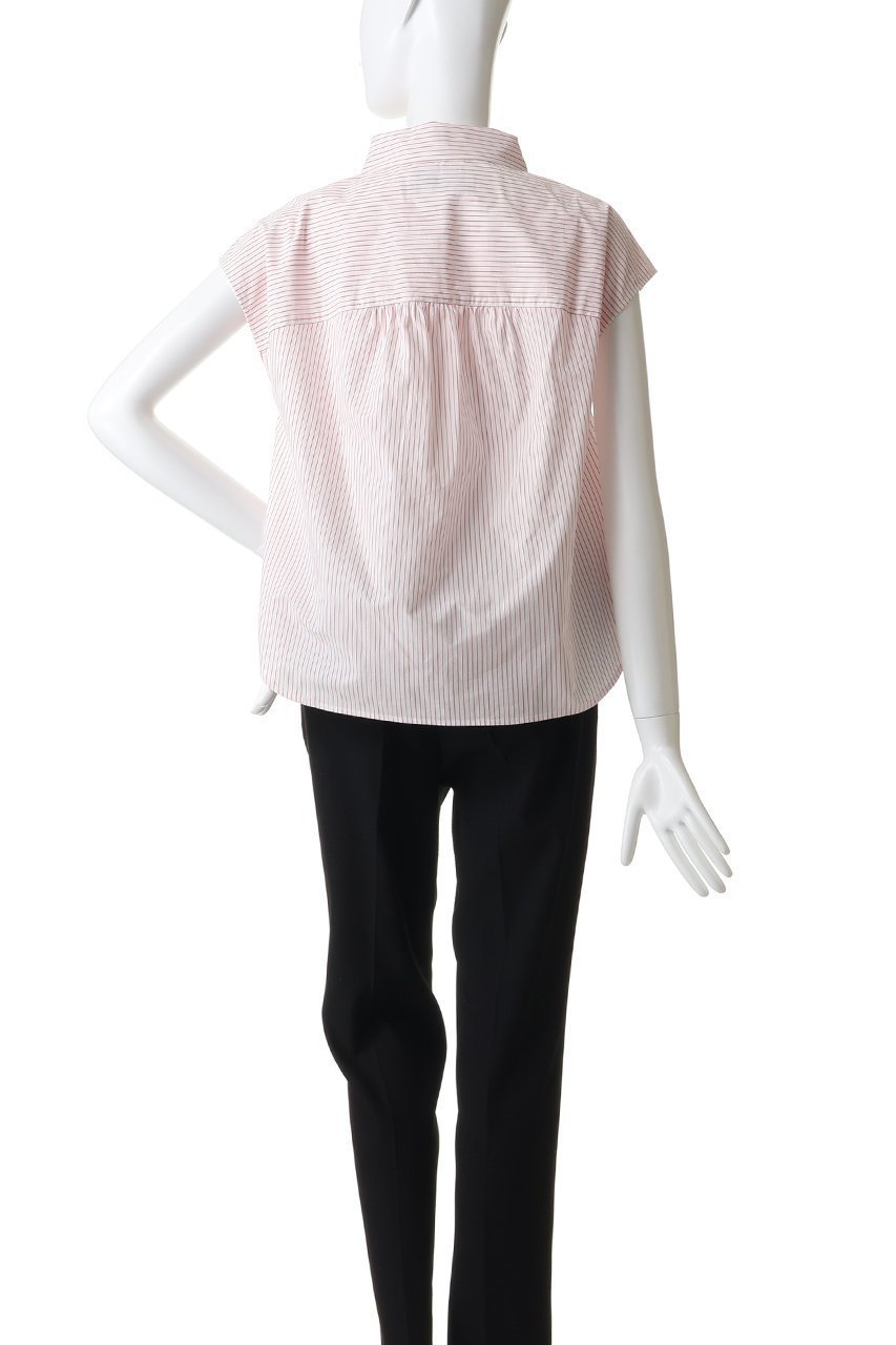 【スリー ドッツ/three dots】のミニストライプ フレンチシャツ 人気、トレンドファッション・服の通販 founy(ファニー) 　ファッション　Fashion　レディースファッション　Fashion for Women　トップス・カットソー　Cut & Sew Tops　シャツ・ブラウス・オフィスカジュアル　Elegant Blouses & Button-Ups　ショート　Short, Short Length　ストライプ　Stripe, Striped Pattern　スラックス　Slacks, Dress Pants　スリーブ　Sleeve, Long Sleeve / Short Sleeve　デニム　Denim, Jeans Material　フレンチ　French, French Style　ボックス　Boxy, Box Shape　新作・新入荷　New Arrivals / New In　other-4|ID: prp329100004922204 ipo3291000000036932877