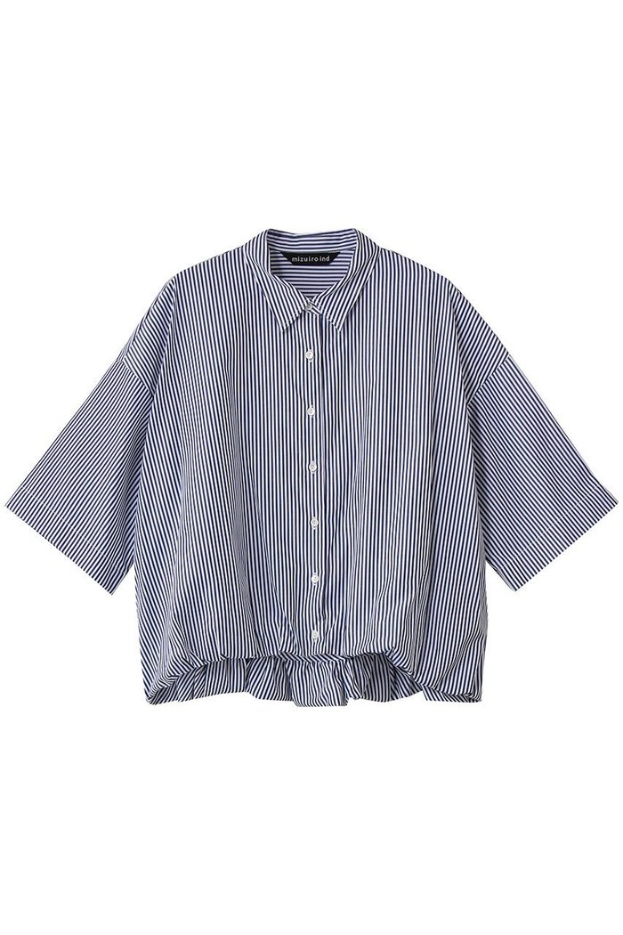 【ミズイロ インド/mizuiro ind】のstripe half slv ballon shirt シャツ インテリア・キッズ・メンズ・レディースファッション・服の通販 founy(ファニー) https://founy.com/ ファッション Fashion レディースファッション Fashion for Women トップス・カットソー Cut & Sew Tops シャツ・ブラウス・オフィスカジュアル Elegant Blouses & Button-Ups ショート Short, Short Length スリーブ Sleeve, Long Sleeve / Short Sleeve トレンド Trend, Trending Now バルーン Balloon, Balloon Silhouette フロント Front, Front Design 夏 Summer 新作・新入荷 New Arrivals / New In 春 Spring S/S・春夏 SS, Spring/Summer, Warm Season |ID: prp329100004922206 ipo3291000000036932882