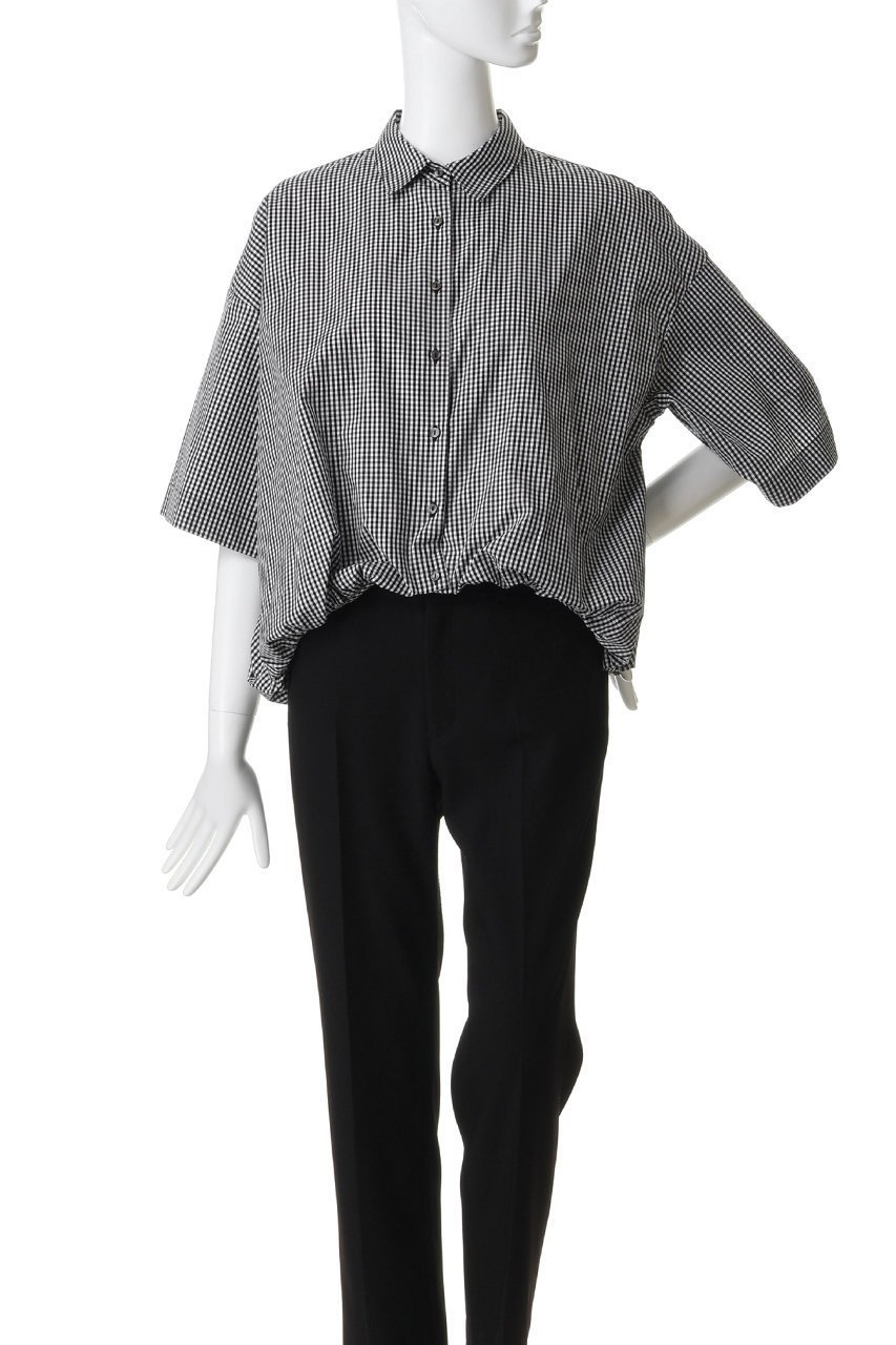 【ミズイロ インド/mizuiro ind】のstripe half slv ballon shirt シャツ 人気、トレンドファッション・服の通販 founy(ファニー) 　ファッション　Fashion　レディースファッション　Fashion for Women　トップス・カットソー　Cut & Sew Tops　シャツ・ブラウス・オフィスカジュアル　Elegant Blouses & Button-Ups　ショート　Short, Short Length　スリーブ　Sleeve, Long Sleeve / Short Sleeve　トレンド　Trend, Trending Now　バルーン　Balloon, Balloon Silhouette　フロント　Front, Front Design　夏　Summer　新作・新入荷　New Arrivals / New In　春　Spring　S/S・春夏　SS, Spring/Summer, Warm Season　other-2|ID: prp329100004922206 ipo3291000000036932890