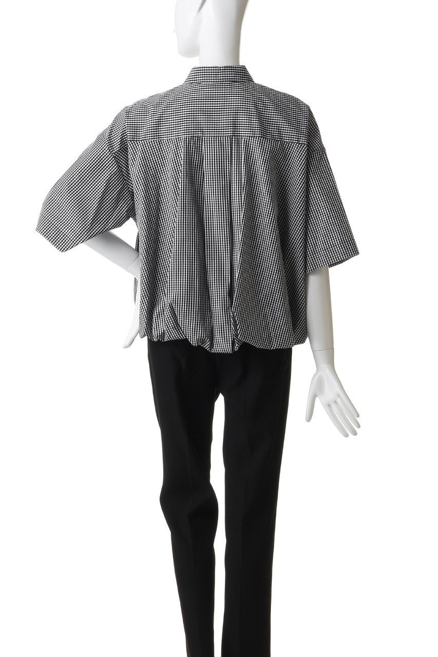 【ミズイロ インド/mizuiro ind】のstripe half slv ballon shirt シャツ 人気、トレンドファッション・服の通販 founy(ファニー) 　ファッション　Fashion　レディースファッション　Fashion for Women　トップス・カットソー　Cut & Sew Tops　シャツ・ブラウス・オフィスカジュアル　Elegant Blouses & Button-Ups　ショート　Short, Short Length　スリーブ　Sleeve, Long Sleeve / Short Sleeve　トレンド　Trend, Trending Now　バルーン　Balloon, Balloon Silhouette　フロント　Front, Front Design　夏　Summer　新作・新入荷　New Arrivals / New In　春　Spring　S/S・春夏　SS, Spring/Summer, Warm Season　other-4|ID: prp329100004922206 ipo3291000000036932894