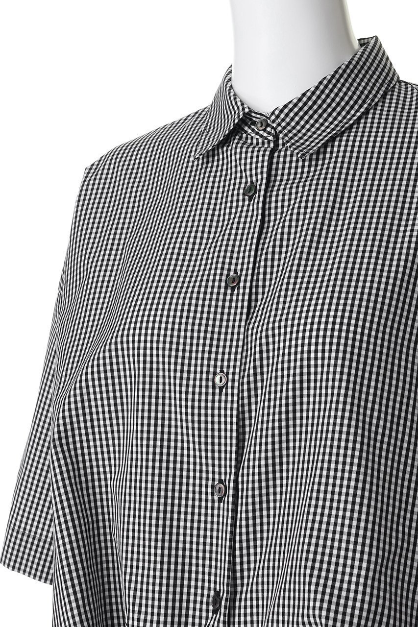 【ミズイロ インド/mizuiro ind】のstripe half slv ballon shirt シャツ 人気、トレンドファッション・服の通販 founy(ファニー) 　ファッション　Fashion　レディースファッション　Fashion for Women　トップス・カットソー　Cut & Sew Tops　シャツ・ブラウス・オフィスカジュアル　Elegant Blouses & Button-Ups　ショート　Short, Short Length　スリーブ　Sleeve, Long Sleeve / Short Sleeve　トレンド　Trend, Trending Now　バルーン　Balloon, Balloon Silhouette　フロント　Front, Front Design　夏　Summer　新作・新入荷　New Arrivals / New In　春　Spring　S/S・春夏　SS, Spring/Summer, Warm Season　other-5|ID: prp329100004922206 ipo3291000000036932896