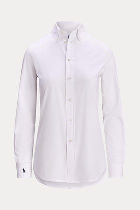 【ラルフローレン/RALPH LAUREN】の【POLO RALPH LAUREN】スリム フィット ストレッチ ポプリン シャツ 人気、トレンドファッション・服の通販 founy(ファニー) ファッション Fashion レディースファッション Fashion for Women トップス・カットソー Cut & Sew Tops シャツ・ブラウス・オフィスカジュアル Elegant Blouses & Button-Ups ストレッチ Stretch, Stretchy Fabric スリム Slim, Slim Fit スリーブ Sleeve, Long Sleeve / Short Sleeve フィット Fit, Slim Fit ロング Long, Long-Length エレガント 上品 Elegant 定番 Standard, Basic Item 新作・新入荷 New Arrivals / New In |ID:prp329100004922209
