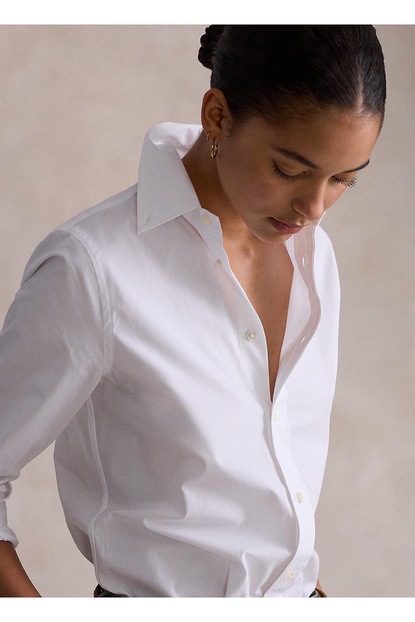 【ラルフローレン/RALPH LAUREN】の【POLO RALPH LAUREN】スリム フィット ストレッチ ポプリン シャツ 人気、トレンドファッション・服の通販 founy(ファニー) 　ファッション　Fashion　レディースファッション　Fashion for Women　トップス・カットソー　Cut & Sew Tops　シャツ・ブラウス・オフィスカジュアル　Elegant Blouses & Button-Ups　ストレッチ　Stretch, Stretchy Fabric　スリム　Slim, Slim Fit　スリーブ　Sleeve, Long Sleeve / Short Sleeve　フィット　Fit, Slim Fit　ロング　Long, Long-Length　エレガント 上品　Elegant　定番　Standard, Basic Item　新作・新入荷　New Arrivals / New In　other-3|ID: prp329100004922209 ipo3291000000036932939