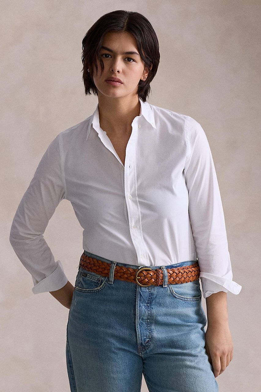 【ラルフローレン/RALPH LAUREN】の【POLO RALPH LAUREN】スリム フィット ストレッチ ポプリン シャツ 人気、トレンドファッション・服の通販 founy(ファニー) 　ファッション　Fashion　レディースファッション　Fashion for Women　トップス・カットソー　Cut & Sew Tops　シャツ・ブラウス・オフィスカジュアル　Elegant Blouses & Button-Ups　ストレッチ　Stretch, Stretchy Fabric　スリム　Slim, Slim Fit　スリーブ　Sleeve, Long Sleeve / Short Sleeve　フィット　Fit, Slim Fit　ロング　Long, Long-Length　エレガント 上品　Elegant　定番　Standard, Basic Item　新作・新入荷　New Arrivals / New In　other-6|ID: prp329100004922209 ipo3291000000036932946