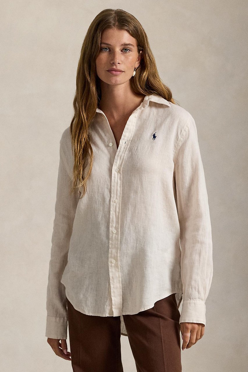 【ラルフローレン/RALPH LAUREN】の【POLO RALPH LAUREN】クラシック フィット リネン シャツ 人気、トレンドファッション・服の通販 founy(ファニー) 　ファッション　Fashion　レディースファッション　Fashion for Women　トップス・カットソー　Cut & Sew Tops　シャツ・ブラウス・オフィスカジュアル　Elegant Blouses & Button-Ups　クラシック　Classic, Timeless Style　ストレート　Straight, Straight Cut　スリーブ　Sleeve, Long Sleeve / Short Sleeve　フィット　Fit, Slim Fit　リネン　Linen, Linen Fabric　ロング　Long, Long-Length　エレガント 上品　Elegant　新作・新入荷　New Arrivals / New In　other-5|ID: prp329100004922210 ipo3291000000036932965