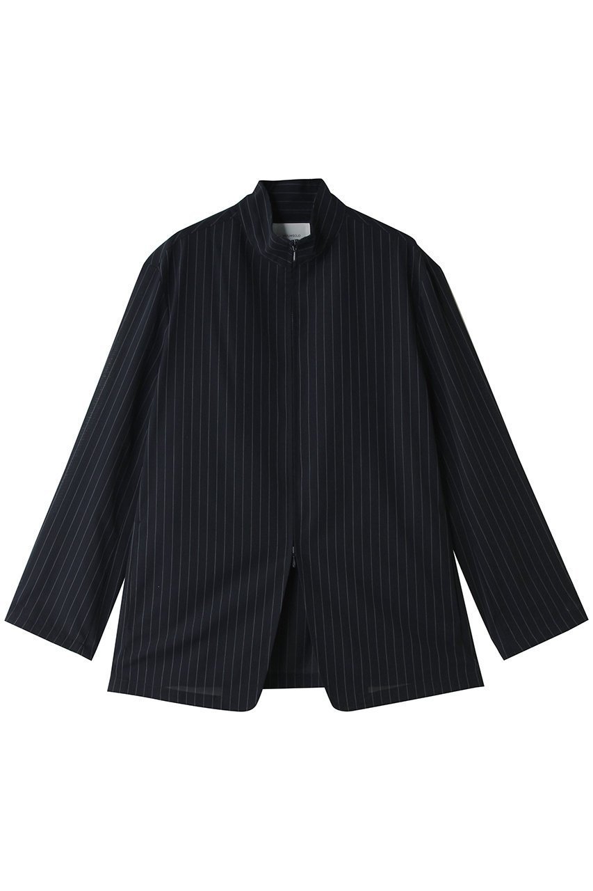【ミディウミソリッド/MIDIUMISOLID】のsheer zip JK ジャケット インテリア・キッズ・メンズ・レディースファッション・服の通販 founy(ファニー) 　ファッション　Fashion　レディースファッション　Fashion for Women　アウター　Coat / Outerwear Collection　レディースジャケット・軽アウター　Jackets　おすすめ　Recommended / Our Picks　クラシック　Classic, Timeless Style　クール　Cool, Chic　ジップ　Zip, Zipper　ジャケット　Jacket, Outerwear　スタンド　Stand Collar, Upright Stand　スリット　Slit, Slit Detail　ブルゾン　Blouson, Bomber Jacket　新作・新入荷　New Arrivals / New In　navy|ID: prp329100004922213 ipo3291000000036932982