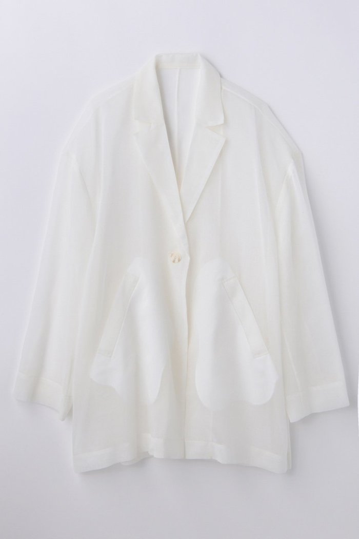 【エンフォルド/ENFOLD】のSHERR BIG JACKET インテリア・キッズ・メンズ・レディースファッション・服の通販 founy(ファニー) https://founy.com/ ファッション Fashion レディースファッション Fashion for Women アウター Coat / Outerwear Collection レディースジャケット・軽アウター Jackets オーガンジー Organza Fabric シアー Sheer, See-Through ジャケット Jacket, Outerwear ポケット Pocket, Pocket Detail 再入荷 Restock / Back in Stock 夏 Summer |ID: prp329100004922219 ipo3291000000036933019