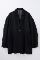 【エンフォルド/ENFOLD】のSHERR BIG JACKET 人気、トレンドファッション・服の通販 founy(ファニー) ファッション Fashion レディースファッション Fashion for Women アウター Coat / Outerwear Collection レディースジャケット・軽アウター Jackets オーガンジー Organza Fabric シアー Sheer, See-Through ジャケット Jacket, Outerwear ポケット Pocket, Pocket Detail 再入荷 Restock / Back in Stock 夏 Summer thumbnail ブラック|ID: prp329100004922219 ipo3291000000036933023
