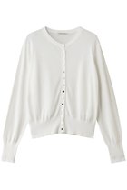 【デザイン ワークス/DESIGN WORKS】のシルク混べーシックショートカーディガン ホワイト|ID:prp329100004922221