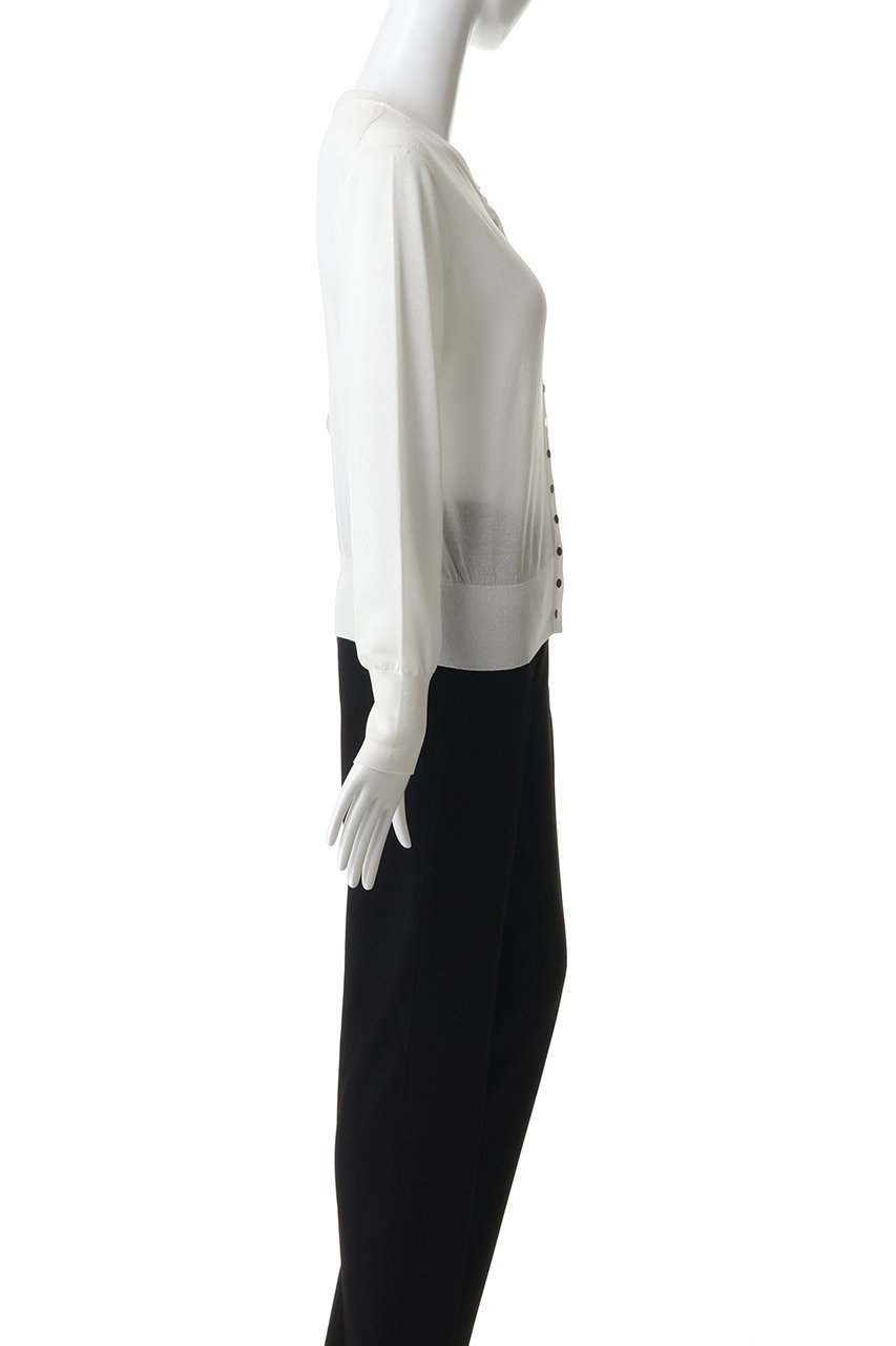 【デザイン ワークス/DESIGN WORKS】のシルク混べーシックショートカーディガン 人気、トレンドファッション・服の通販 founy(ファニー) 　ファッション　Fashion　レディースファッション　Fashion for Women　トップス・カットソー　Cut & Sew Tops　ニット　Knit Tops & Sweaters　カーディガン・羽織り　Layered Style Cardigans　おすすめ　Recommended / Our Picks　アンサンブル　Ensemble Set　カーディガン　Cardigan, Knitwear　コンパクト　Compact, Small Size　ショート　Short, Short Length　シルク　Silk, 100% Silk　ベーシック　Basic, Essential　ボトム　Bottoms, Lower Wear　夏　Summer　新作・新入荷　New Arrivals / New In　春　Spring　other-3|ID: prp329100004922221 ipo3291000000036933044