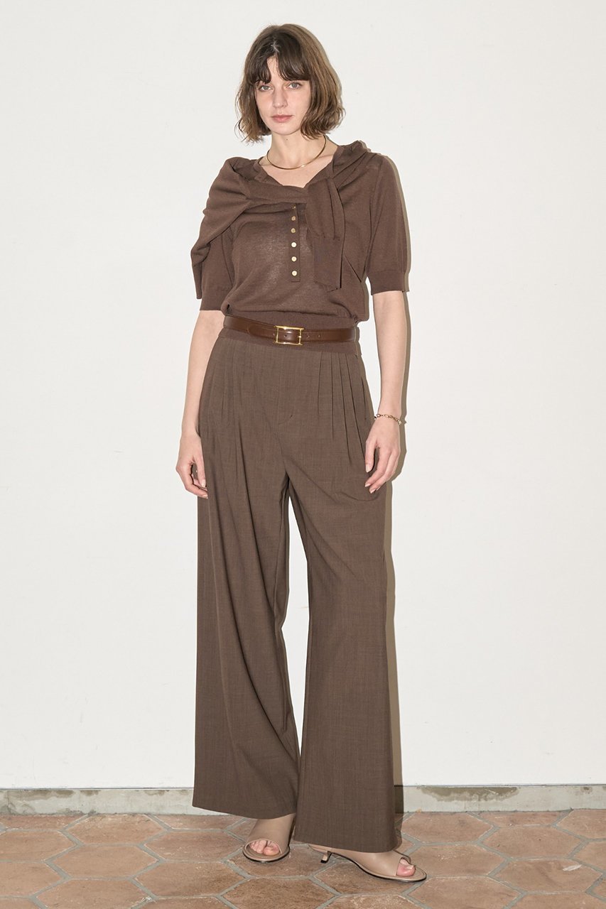 【デザイン ワークス/DESIGN WORKS】のシルク混ベーシックヘンリーネックプルオーバー 人気、トレンドファッション・服の通販 founy(ファニー) 　ファッション　Fashion　レディースファッション　Fashion for Women　トップス・カットソー　Cut & Sew Tops　ニット　Knit Tops & Sweaters　カジュアルプルオーバー・ニットトップス　Pullovers & Knit Tops / Casual Pullovers　アンサンブル　Ensemble Set　インナー　Innerwear　カーディガン　Cardigan, Knitwear　シルク　Silk, 100% Silk　シンプル　Simple, Minimal　ジャケット　Jacket, Outerwear　ブルゾン　Blouson, Bomber Jacket　ベーシック　Basic, Essential　夏　Summer　新作・新入荷　New Arrivals / New In　春　Spring　other-6|ID: prp329100004922224 ipo3291000000036933074