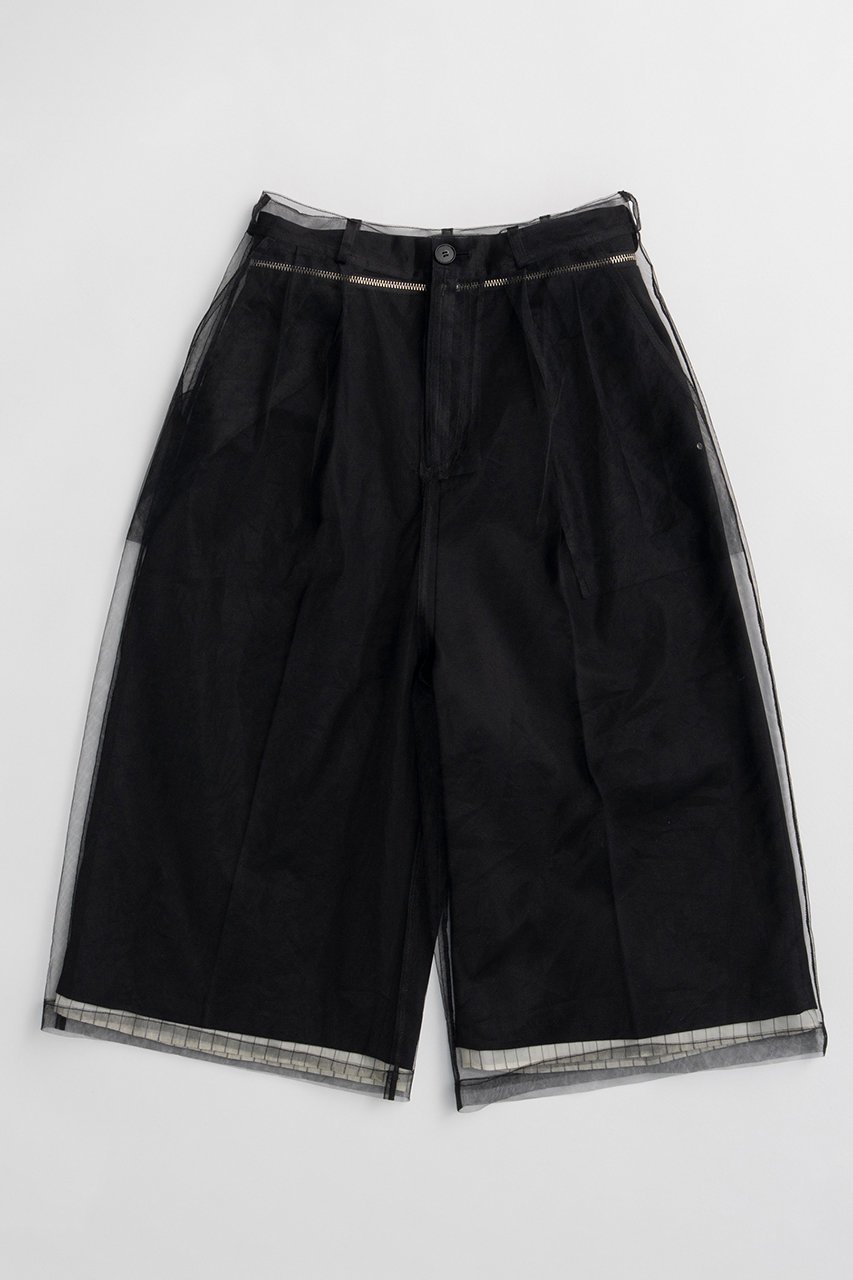 【メゾンスペシャル/MAISON SPECIAL】のTulle Layered Midi Pants/チュールレイヤードミモレパンツ 人気、トレンドファッション・服の通販 founy(ファニー) 　ファッション　Fashion　レディースファッション　Fashion for Women　パンツ　Pants & Trousers　おすすめ　Recommended / Our Picks　クラシック　Classic, Timeless Style　スラックス　Slacks, Dress Pants　チュール　Tulip, Tulip Motif　バランス　Balance, Style Balance　マニッシュ　Mannish, Boyish　メタル　Metal, Metal Parts　再入荷　Restock / Back in Stock　 other-1|ID: prp329100004922230 ipo3291000000036933102