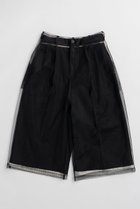 【メゾンスペシャル/MAISON SPECIAL】のTulle Layered Midi Pants/チュールレイヤードミモレパンツ 人気、トレンドファッション・服の通販 founy(ファニー) ファッション Fashion レディースファッション Fashion for Women パンツ Pants & Trousers おすすめ Recommended / Our Picks クラシック Classic, Timeless Style スラックス Slacks, Dress Pants チュール Tulip, Tulip Motif バランス Balance, Style Balance マニッシュ Mannish, Boyish メタル Metal, Metal Parts 再入荷 Restock / Back in Stock thumbnail BLK(ブラック)|ID: prp329100004922230 ipo3291000000036933104