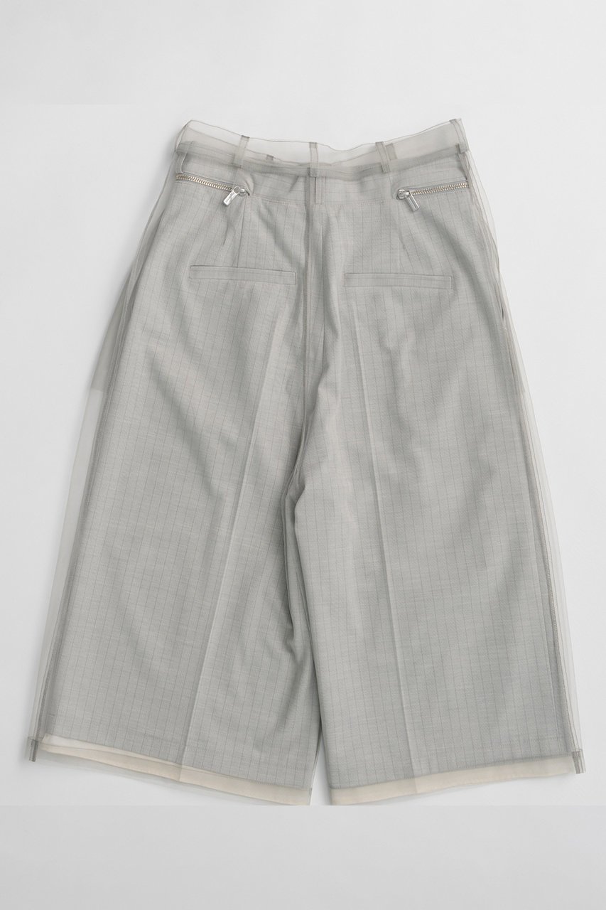 【メゾンスペシャル/MAISON SPECIAL】のTulle Layered Midi Pants/チュールレイヤードミモレパンツ 人気、トレンドファッション・服の通販 founy(ファニー) 　ファッション　Fashion　レディースファッション　Fashion for Women　パンツ　Pants & Trousers　おすすめ　Recommended / Our Picks　クラシック　Classic, Timeless Style　スラックス　Slacks, Dress Pants　チュール　Tulip, Tulip Motif　バランス　Balance, Style Balance　マニッシュ　Mannish, Boyish　メタル　Metal, Metal Parts　再入荷　Restock / Back in Stock　other-3|ID: prp329100004922230 ipo3291000000036933110