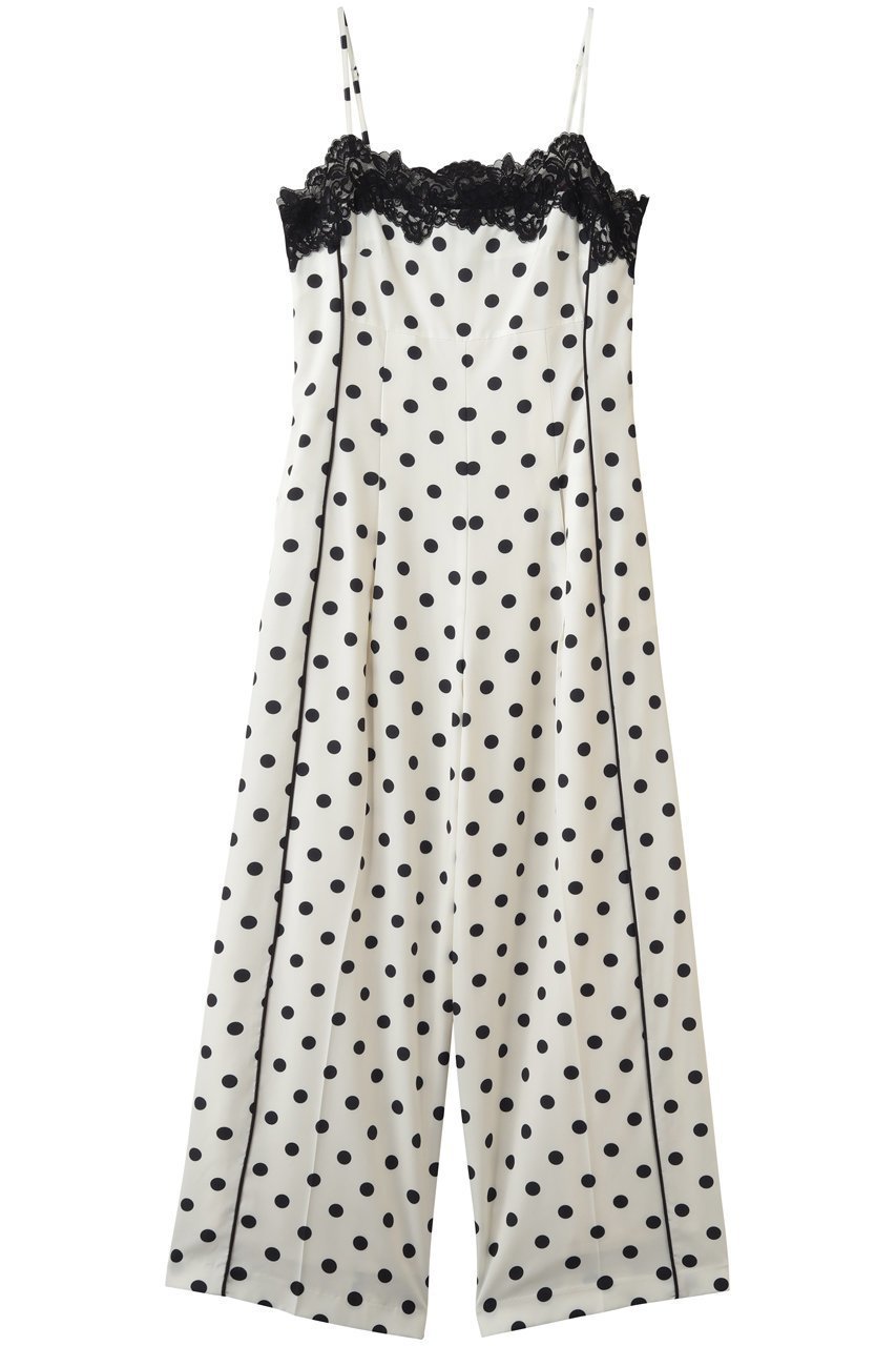 【メゾンスペシャル/MAISON SPECIAL】のLace Dot Jumpsuit/レースドッドジャンプスーツ インテリア・キッズ・メンズ・レディースファッション・服の通販 founy(ファニー) 　ファッション　Fashion　レディースファッション　Fashion for Women　パンツ　Pants & Trousers　インナー　Innerwear　ジャケット　Jacket, Outerwear　スニーカー　Sneakers, Trainers　スーツ　Suit, Formalwear　ドット　Polka Dot, Dot Pattern　フェミニン　Feminine, Girly　プリント　Print, Printed Pattern　ラップ　Wrap, Wrap Design　レース　Lace, Lace Fabric　おすすめ　Recommended / Our Picks　夏　Summer　新作・新入荷　New Arrivals / New In　WHT(ホワイト)|ID: prp329100004922254 ipo3291000000036933289