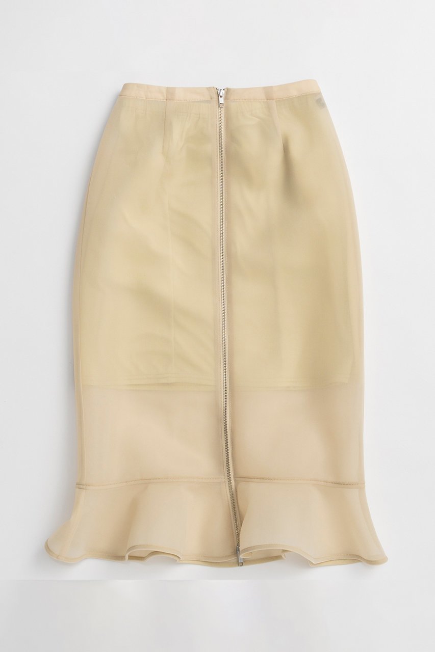 【メゾンスペシャル/MAISON SPECIAL】のSheer Bonded Ruffle Skirt/シアーダンボールラッフルスカート インテリア・キッズ・メンズ・レディースファッション・服の通販 founy(ファニー) ファッション Fashion レディースファッション Fashion for Women スカート Skirts ロングスカート Long Skirts / Maxi & Midi Skirts おすすめ Recommended / Our Picks インナー Innerwear センター Center, Center Line フレア Flare, Flared フロント Front, Front Design ラッフル Ruffle, Frill ロング Long, Long-Length 再入荷 Restock / Back in Stock YEL(イエロー)|ID: prp329100004922263 ipo3291000000036933346