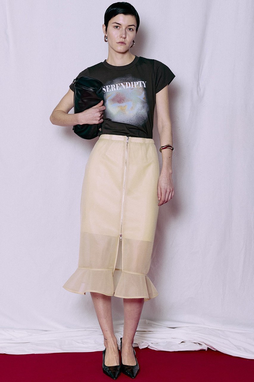 【メゾンスペシャル/MAISON SPECIAL】のSheer Bonded Ruffle Skirt/シアーダンボールラッフルスカート 人気、トレンドファッション・服の通販 founy(ファニー) ファッション Fashion レディースファッション Fashion for Women スカート Skirts ロングスカート Long Skirts / Maxi & Midi Skirts おすすめ Recommended / Our Picks インナー Innerwear センター Center, Center Line フレア Flare, Flared フロント Front, Front Design ラッフル Ruffle, Frill ロング Long, Long-Length 再入荷 Restock / Back in Stock other-3|ID: prp329100004922263 ipo3291000000036933350