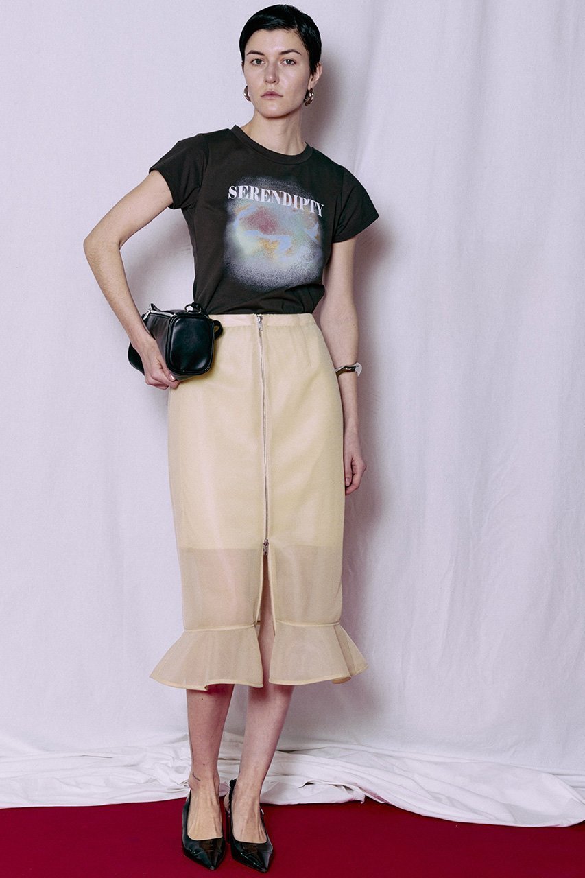 【メゾンスペシャル/MAISON SPECIAL】のSheer Bonded Ruffle Skirt/シアーダンボールラッフルスカート 人気、トレンドファッション・服の通販 founy(ファニー) ファッション Fashion レディースファッション Fashion for Women スカート Skirts ロングスカート Long Skirts / Maxi & Midi Skirts おすすめ Recommended / Our Picks インナー Innerwear センター Center, Center Line フレア Flare, Flared フロント Front, Front Design ラッフル Ruffle, Frill ロング Long, Long-Length 再入荷 Restock / Back in Stock other-5|ID: prp329100004922263 ipo3291000000036933354