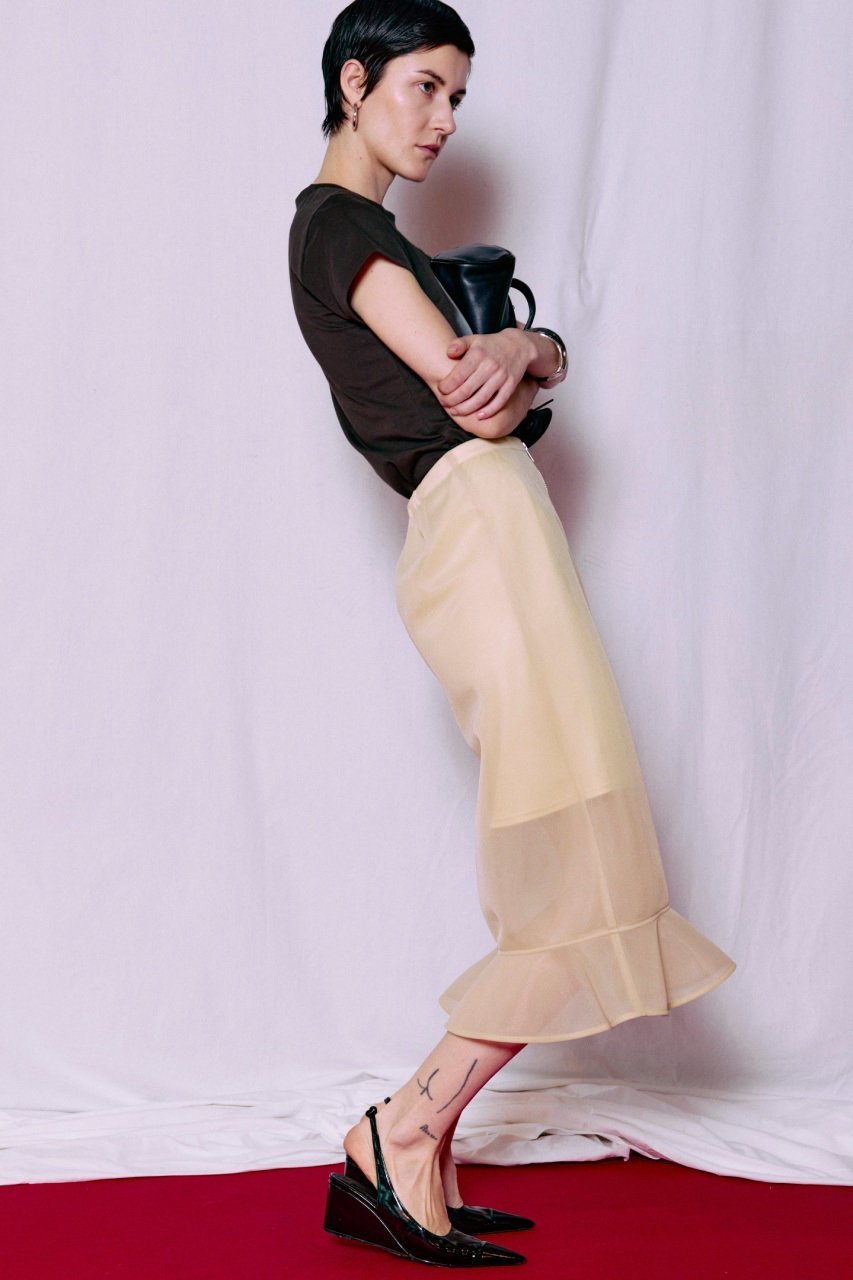 【メゾンスペシャル/MAISON SPECIAL】のSheer Bonded Ruffle Skirt/シアーダンボールラッフルスカート 人気、トレンドファッション・服の通販 founy(ファニー) ファッション Fashion レディースファッション Fashion for Women スカート Skirts ロングスカート Long Skirts / Maxi & Midi Skirts おすすめ Recommended / Our Picks インナー Innerwear センター Center, Center Line フレア Flare, Flared フロント Front, Front Design ラッフル Ruffle, Frill ロング Long, Long-Length 再入荷 Restock / Back in Stock other-6|ID: prp329100004922263 ipo3291000000036933356