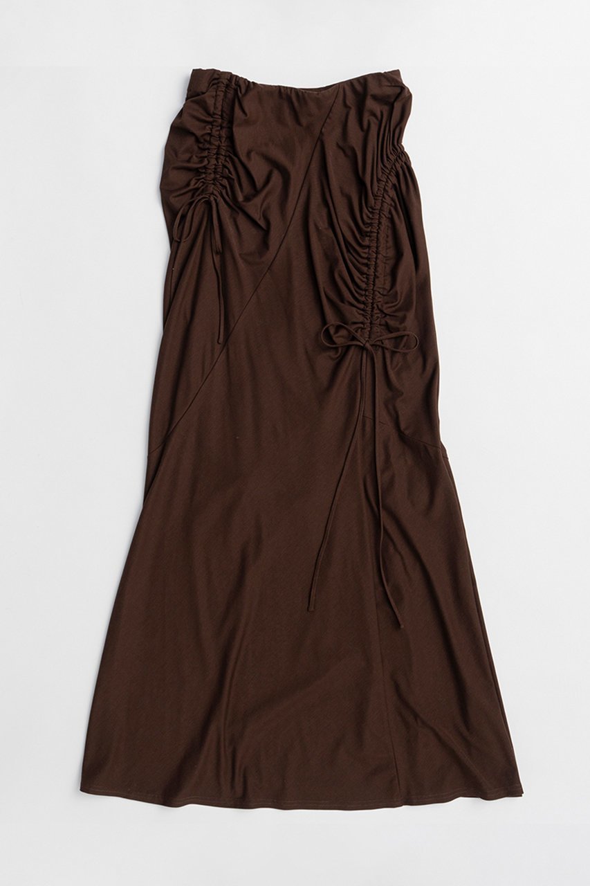 【メゾンスペシャル/MAISON SPECIAL】のShirring Jersey Maxi Skirt/シャーリングカットマキシスカート インテリア・キッズ・メンズ・レディースファッション・服の通販 founy(ファニー) 　ファッション　Fashion　レディースファッション　Fashion for Women　スカート　Skirts　ロングスカート　Long Skirts / Maxi & Midi Skirts　おすすめ　Recommended / Our Picks　カットソー　Cut and Sewn Top　コンパクト　Compact, Small Size　シャーリング　Shirring, Ruched　マキシ　Maxi, Full Length　ランダム　Random, Irregular　ロング　Long, Long-Length　新作・新入荷　New Arrivals / New In　BRN(ブラウン)|ID: prp329100004922266 ipo3291000000036933382