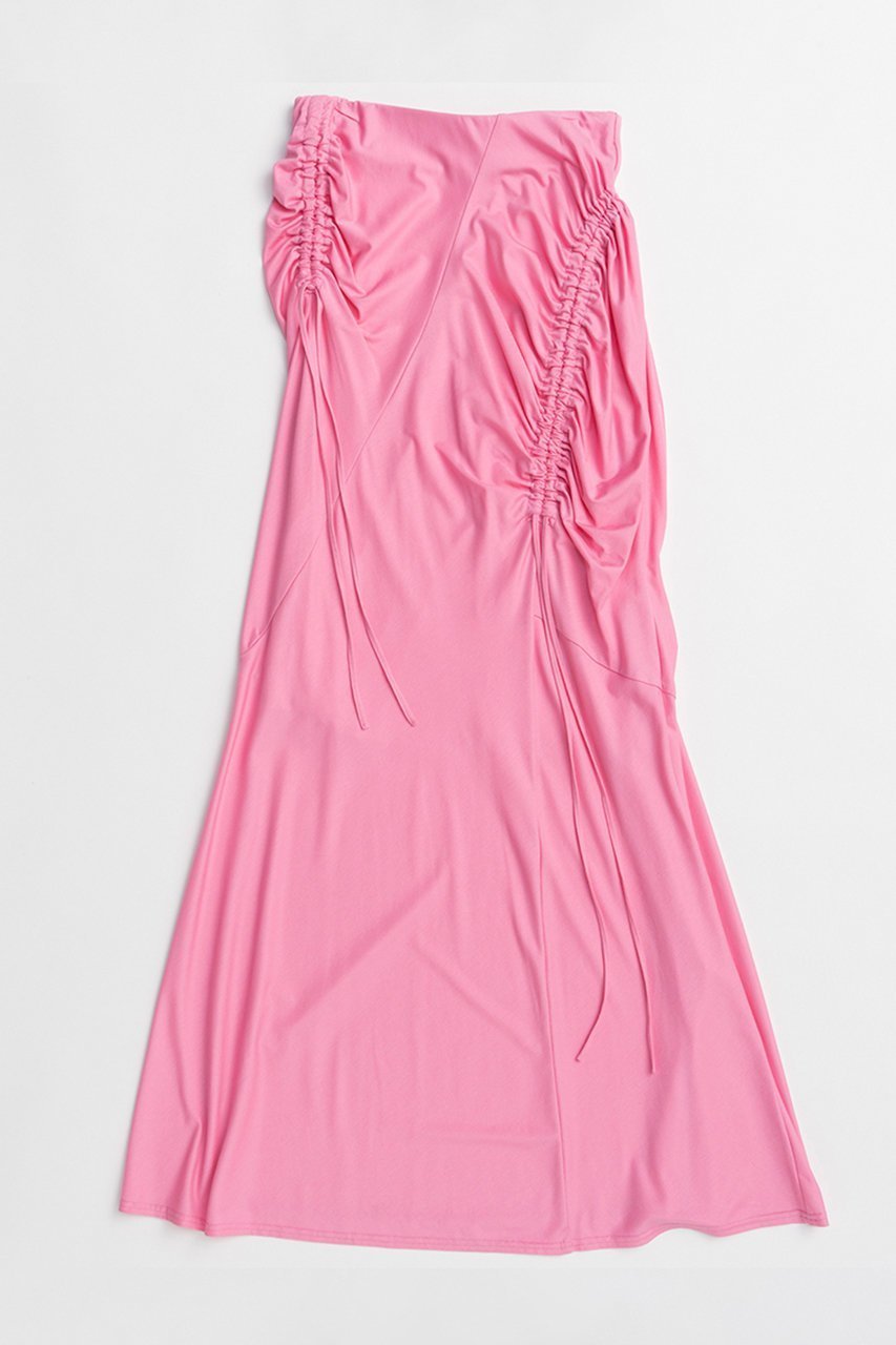 【メゾンスペシャル/MAISON SPECIAL】のShirring Jersey Maxi Skirt/シャーリングカットマキシスカート インテリア・キッズ・メンズ・レディースファッション・服の通販 founy(ファニー) 　ファッション　Fashion　レディースファッション　Fashion for Women　スカート　Skirts　ロングスカート　Long Skirts / Maxi & Midi Skirts　おすすめ　Recommended / Our Picks　カットソー　Cut and Sewn Top　コンパクト　Compact, Small Size　シャーリング　Shirring, Ruched　マキシ　Maxi, Full Length　ランダム　Random, Irregular　ロング　Long, Long-Length　新作・新入荷　New Arrivals / New In　PNK(ピンク)|ID: prp329100004922266 ipo3291000000036933384