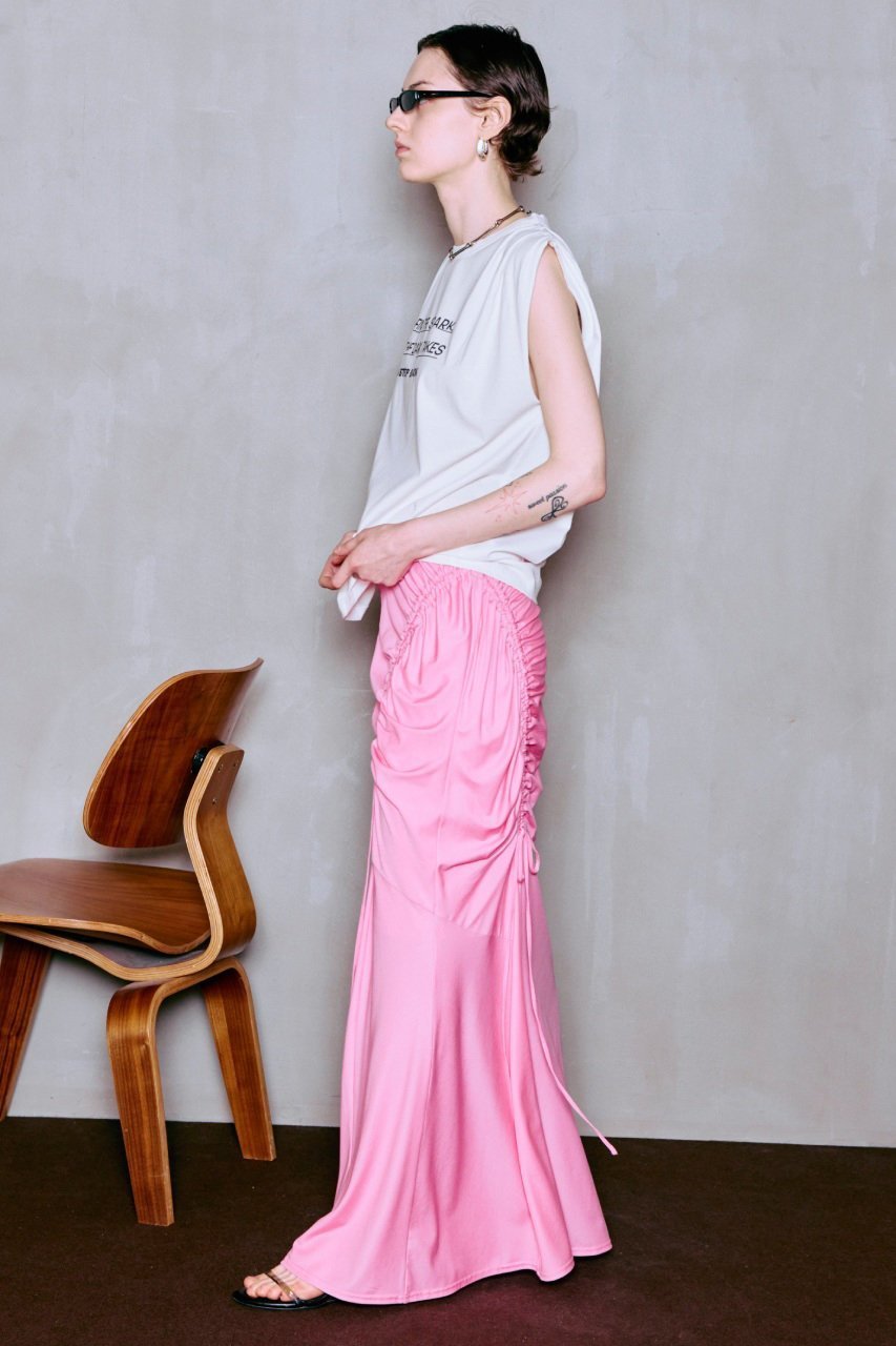 【メゾンスペシャル/MAISON SPECIAL】のShirring Jersey Maxi Skirt/シャーリングカットマキシスカート 人気、トレンドファッション・服の通販 founy(ファニー) 　ファッション　Fashion　レディースファッション　Fashion for Women　スカート　Skirts　ロングスカート　Long Skirts / Maxi & Midi Skirts　おすすめ　Recommended / Our Picks　カットソー　Cut and Sewn Top　コンパクト　Compact, Small Size　シャーリング　Shirring, Ruched　マキシ　Maxi, Full Length　ランダム　Random, Irregular　ロング　Long, Long-Length　新作・新入荷　New Arrivals / New In　other-8|ID: prp329100004922266 ipo3291000000036933397