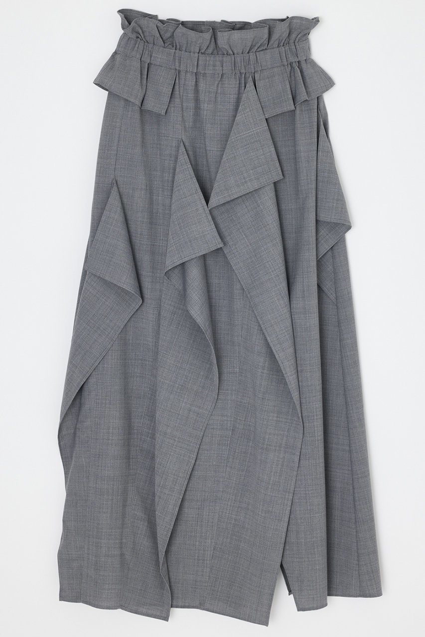 【エンフォルド/ENFOLD】のSQUARE DRAPE MAXI-SKIRT インテリア・キッズ・メンズ・レディースファッション・服の通販 founy(ファニー) 　ファッション　Fashion　レディースファッション　Fashion for Women　スカート　Skirts　ロングスカート　Long Skirts / Maxi & Midi Skirts　スクエア　Square, Square Shape　ストレッチ　Stretch, Stretchy Fabric　ドレープ　Drape, Draping Fabric　マキシ　Maxi, Full Length　ロング　Long, Long-Length　再入荷　Restock / Back in Stock　夏　Summer　トップグレー|ID: prp329100004922269 ipo3291000000036933404