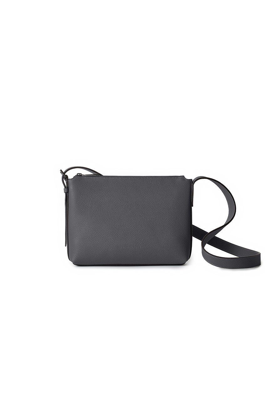 【ボナベンチュラ/BONAVENTURA】のトマッソ クロスボディバッグ シュリンクレザー インテリア・キッズ・メンズ・レディースファッション・服の通販 founy(ファニー) 　ファッション　Fashion　レディースファッション　Fashion for Women　ポーチ&ミニバッグ　Pouches & Mini Bags　コンパクト　Compact, Small Size　ショルダー　Shoulder, Shoulder Strap　ジップ　Zip, Zipper　スマート　Smart, Elegant　ファブリック　Fabric, Textile　メタル　Metal, Metal Parts　ユニセックス　Unisex, Genderless　旅行　Travel　iPhone アイフォーン　iPhone　新作・新入荷　New Arrivals / New In　チャコールグレー|ID: prp329100004922362 ipo3291000000036934204