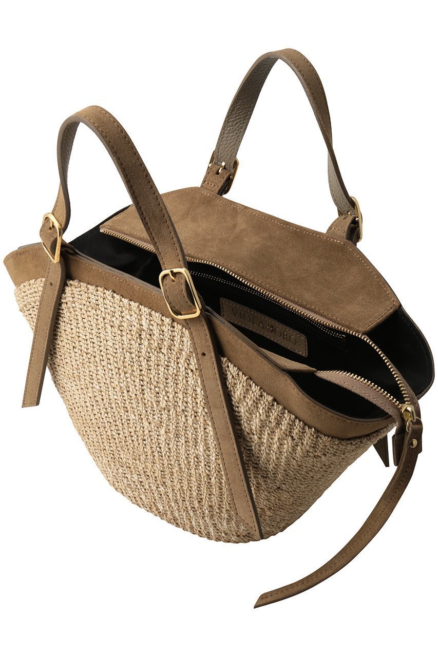 【アルアバイル/allureville】の【VIOLAd ORO】アバカスエードトリムカゴバッグ 人気、トレンドファッション・服の通販 founy(ファニー) 　ファッション　Fashion　レディースファッション　Fashion for Women　バッグ　Bags　フォルム　Silhouette, Form　ポーチ　Pouch, Small Case　エレガント 上品　Elegant　夏　Summer　新作・新入荷　New Arrivals / New In　春　Spring　S/S・春夏　SS, Spring/Summer, Warm Season　財布　Wallet, Purse　other-5|ID: prp329100004922374 ipo3291000000036934324