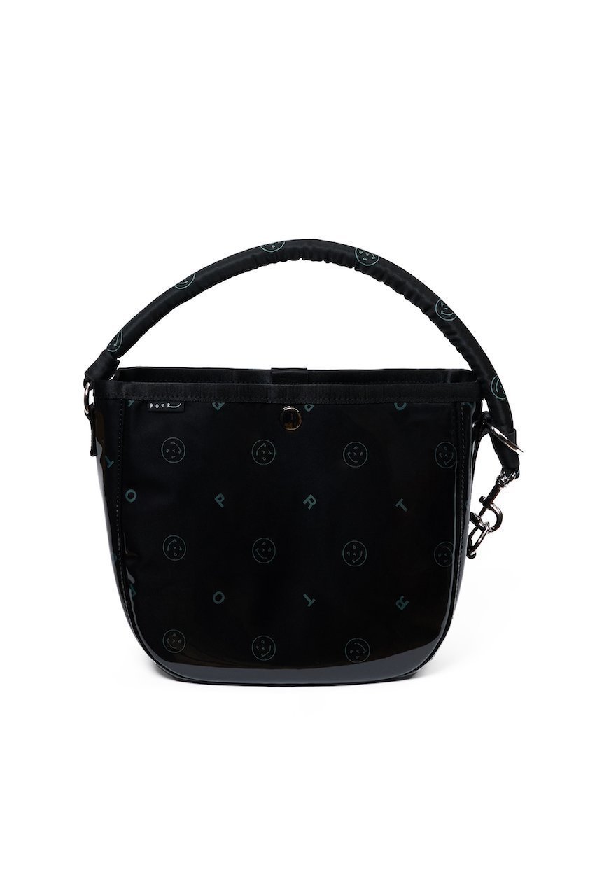 【ポーター ピーオーティーアール/PORTER POTR】の【POTR】GLOSS/グロス ラウンドバッグ インテリア・キッズ・メンズ・レディースファッション・服の通販 founy(ファニー) 　ファッション　Fashion　レディースファッション　Fashion for Women　バッグ　Bags　ユニセックス　Unisex, Genderless　ウォレット　Wallet　ジャカード／ジャガード　Jacquard, Woven Pattern　ジュエリー　Jewelry, Accessories　スマート　Smart, Elegant　ポーチ　Pouch, Small Case　ラウンド　Round, Round Neck　エレガント 上品　Elegant　ブラック/ターコイズ|ID: prp329100004922385 ipo3291000000036934400