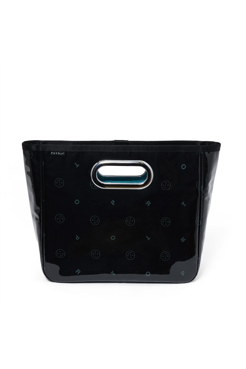 【その他のブランド/Other】の【4/16 11:00販売開始】【POTR】GLOSS/グロス ハンドバッグ インテリア・キッズ・メンズ・レディースファッション・服の通販 founy(ファニー) 　ファッション　Fashion　レディースファッション　Fashion for Women　バッグ　Bags　ユニセックス　Unisex, Genderless　ジャカード／ジャガード　Jacquard, Woven Pattern　ジュエリー　Jewelry, Accessories　ポーチ　Pouch, Small Case　新作・新入荷　New Arrivals / New In　ブラック/ターコイズ|ID: prp329100004922392 ipo3291000000036934439