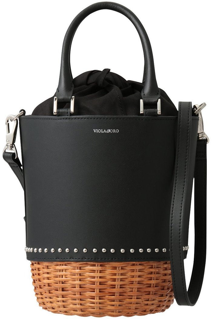 【ヴィオラドーロ/VIOLAd'ORO】のMIRO スタッズ付きラタンコンビ2wayバケツバッグ インテリア・キッズ・メンズ・レディースファッション・服の通販 founy(ファニー) https://founy.com/ ファッション Fashion レディースファッション Fashion for Women バッグ Bags スタッズ Studs, Metal Accents バケツ Bucket, Bucket Style ラタン Rattan, Woven Rattan 新作・新入荷 New Arrivals / New In |ID: prp329100004922407 ipo3291000000036934561