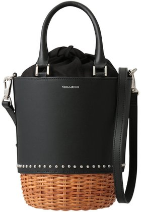 【ヴィオラドーロ/VIOLAd'ORO】 MIRO スタッズ付きラタンコンビ2wayバケツバッグ人気、トレンドファッション・服の通販 founy(ファニー) ファッション Fashion レディースファッション Fashion for Women バッグ Bags スタッズ Studs, Metal Accents バケツ Bucket, Bucket Style ラタン Rattan, Woven Rattan 新作・新入荷 New Arrivals / New In |ID:prp329100004922407
