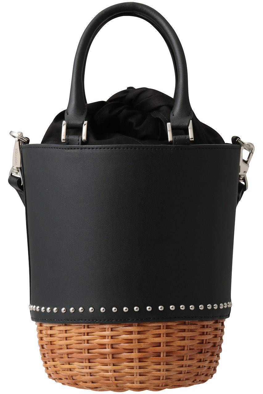 【ヴィオラドーロ/VIOLAd'ORO】のMIRO スタッズ付きラタンコンビ2wayバケツバッグ 人気、トレンドファッション・服の通販 founy(ファニー) 　ファッション　Fashion　レディースファッション　Fashion for Women　バッグ　Bags　スタッズ　Studs, Metal Accents　バケツ　Bucket, Bucket Style　ラタン　Rattan, Woven Rattan　新作・新入荷　New Arrivals / New In　other-3|ID: prp329100004922407 ipo3291000000036934567