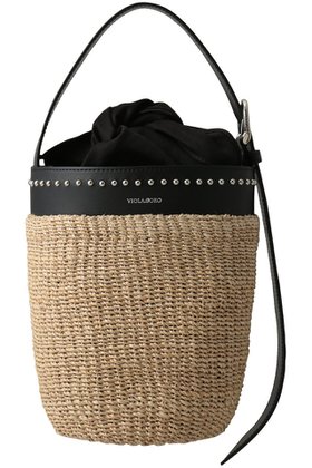 【ヴィオラドーロ/VIOLAd'ORO】のMIRO スタッズ付きアバカバケツバッグ 人気、トレンドファッション・服の通販 founy(ファニー) ファッション Fashion レディースファッション Fashion for Women バッグ Bags コンビ Combo, Combination Style スタッズ Studs, Metal Accents バケツ Bucket, Bucket Style エレガント 上品 Elegant 夏 Summer 新作・新入荷 New Arrivals / New In 春 Spring S/S・春夏 SS, Spring/Summer, Warm Season |ID:prp329100004922419