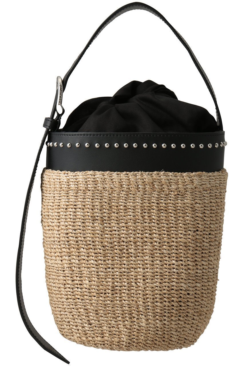 【ヴィオラドーロ/VIOLAd'ORO】のMIRO スタッズ付きアバカバケツバッグ 人気、トレンドファッション・服の通販 founy(ファニー) 　ファッション　Fashion　レディースファッション　Fashion for Women　バッグ　Bags　コンビ　Combo, Combination Style　スタッズ　Studs, Metal Accents　バケツ　Bucket, Bucket Style　エレガント 上品　Elegant　夏　Summer　新作・新入荷　New Arrivals / New In　春　Spring　S/S・春夏　SS, Spring/Summer, Warm Season　other-3|ID: prp329100004922419 ipo3291000000036934655