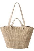 【ヴィオラドーロ/VIOLAd'ORO】のMIRO アバカ2wayトートバッグ ナチュラル×オフホワイト|ID:prp329100004922421