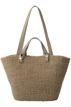 【ヴィオラドーロ/VIOLAd'ORO】のMIRO アバカ2wayトートバッグ ウォッシュドブラウン×トープ|ID:prp329100004922421