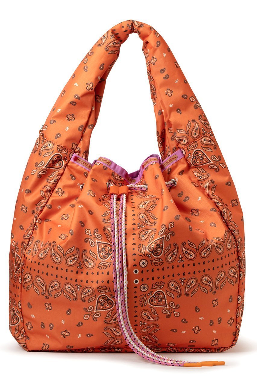 【レスポートサック/LeSportsac】の【LeSportsac Atelier】DBLドロストマルシェバッグ インテリア・キッズ・メンズ・レディースファッション・服の通販 founy(ファニー) 　ファッション　Fashion　レディースファッション　Fashion for Women　バッグ　Bags　スポーツウェア　Functional & Stylish Sportswear　スポーツバッグ・ジム用ポーチ・バックパック　Gym Bag / Sports Backpack / Pouch for Training　春　Spring　コレクション　Collection, Seasonal Line　軽量　Lightweight, Ultra Light　チャーム　Charm, Pendant　ドローストリング　Drawstring, Pull Cord　ニューヨーク　New York, NYC Style　ポケット　Pocket, Pocket Detail　ポーチ　Pouch, Small Case　モダン　Modern, Contemporary　S/S・春夏　SS, Spring/Summer, Warm Season　夏　Summer　新作・新入荷　New Arrivals / New In　サンセットバンダナ|ID: prp329100004922439 ipo3291000000036934793