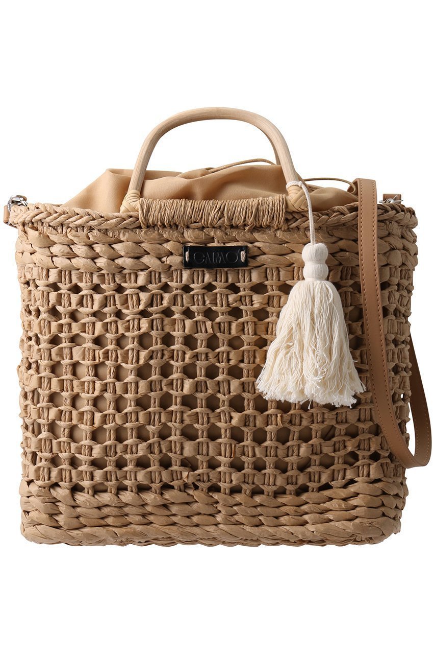 【エスメラルダ/Esmeralda】の【GAIMO】ウッドハンドルラフィアバッグ/HARO 人気、トレンドファッション・服の通販 founy(ファニー) 　ファッション　Fashion　レディースファッション　Fashion for Women　バッグ　Bags　ウッド　Wooden Design　サマー　Summer, Summer Style　タッセル　Tassel, Fringe　モダン　Modern, Contemporary　ラフィア　Raffia, Natural Straw　夏　Summer　 other-1|ID: prp329100004922497 ipo3291000000036935216