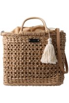 【エスメラルダ/Esmeralda】の【GAIMO】ウッドハンドルラフィアバッグ/HARO ベージュ|ID: prp329100004922497 ipo3291000000036935218