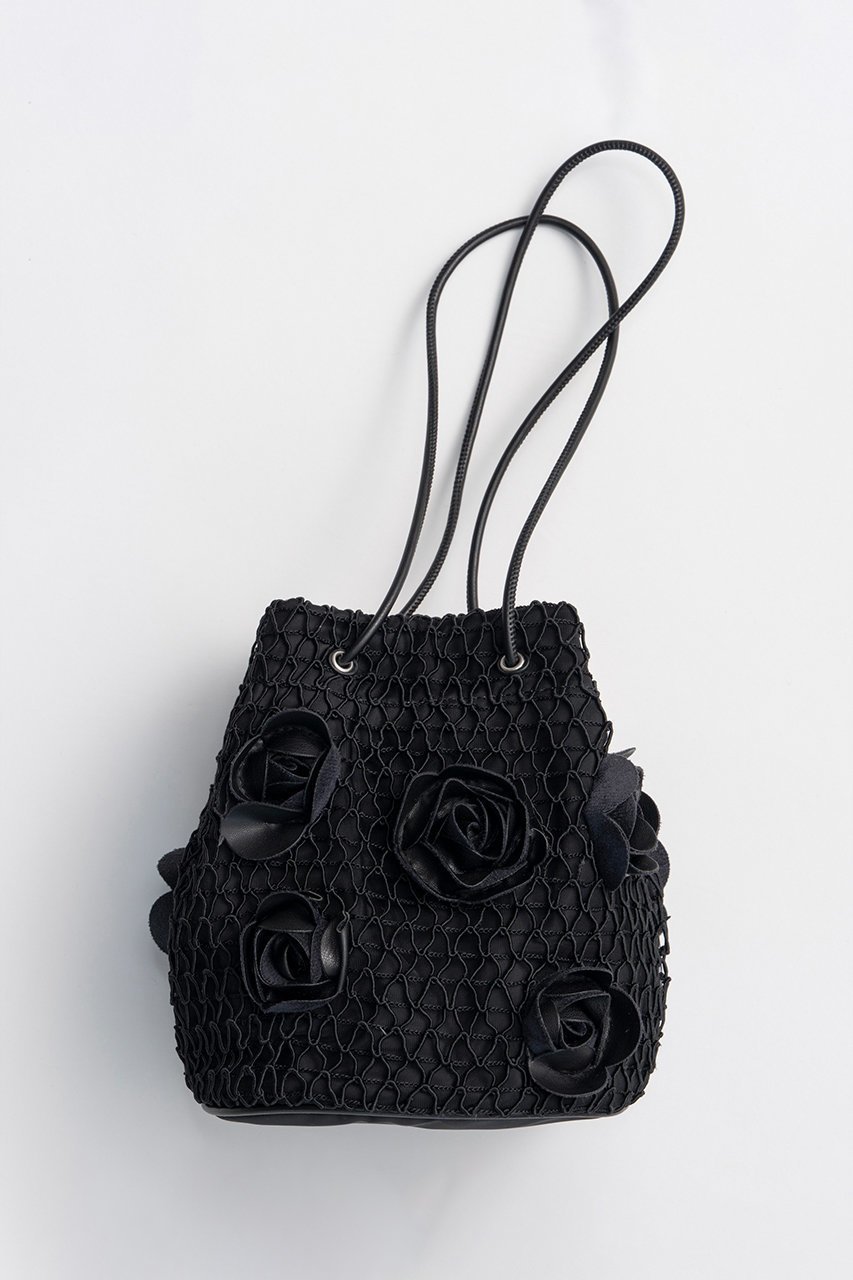 【メゾンスペシャル/MAISON SPECIAL】のRose Motif Drawstring Bag/ローズモチーフドローストリングバッグ 人気、トレンドファッション・服の通販 founy(ファニー) 　ファッション　Fashion　レディースファッション　Fashion for Women　バッグ　Bags　アクセサリー　Fashion Accessories　コンパクト　Compact, Small Size　ショルダー　Shoulder, Shoulder Strap　メッシュ　Mesh, Net Fabric　モチーフ　Motif, Design Theme　ローズ　Rose, Rose Motif　新作・新入荷　New Arrivals / New In　 other-1|ID: prp329100004922507 ipo3291000000036935282