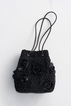 【メゾンスペシャル/MAISON SPECIAL】のRose Motif Drawstring Bag/ローズモチーフドローストリングバッグ 人気、トレンドファッション・服の通販 founy(ファニー) ファッション Fashion レディースファッション Fashion for Women バッグ Bags アクセサリー Fashion Accessories コンパクト Compact, Small Size ショルダー Shoulder, Shoulder Strap メッシュ Mesh, Net Fabric モチーフ Motif, Design Theme ローズ Rose, Rose Motif 新作・新入荷 New Arrivals / New In thumbnail BLK(ブラック)|ID: prp329100004922507 ipo3291000000036935284