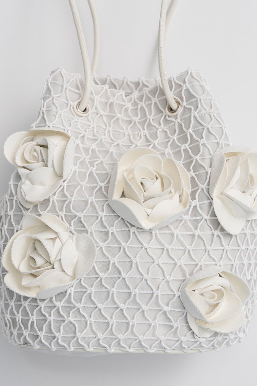 【メゾンスペシャル/MAISON SPECIAL】のRose Motif Drawstring Bag/ローズモチーフドローストリングバッグ 人気、トレンドファッション・服の通販 founy(ファニー) 　ファッション　Fashion　レディースファッション　Fashion for Women　バッグ　Bags　アクセサリー　Fashion Accessories　コンパクト　Compact, Small Size　ショルダー　Shoulder, Shoulder Strap　メッシュ　Mesh, Net Fabric　モチーフ　Motif, Design Theme　ローズ　Rose, Rose Motif　新作・新入荷　New Arrivals / New In　other-3|ID: prp329100004922507 ipo3291000000036935290