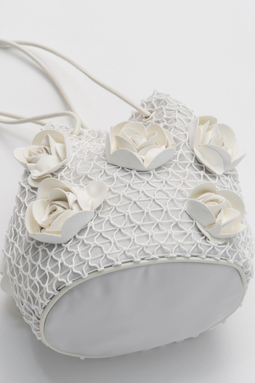 【メゾンスペシャル/MAISON SPECIAL】のRose Motif Drawstring Bag/ローズモチーフドローストリングバッグ 人気、トレンドファッション・服の通販 founy(ファニー) 　ファッション　Fashion　レディースファッション　Fashion for Women　バッグ　Bags　アクセサリー　Fashion Accessories　コンパクト　Compact, Small Size　ショルダー　Shoulder, Shoulder Strap　メッシュ　Mesh, Net Fabric　モチーフ　Motif, Design Theme　ローズ　Rose, Rose Motif　新作・新入荷　New Arrivals / New In　other-4|ID: prp329100004922507 ipo3291000000036935292