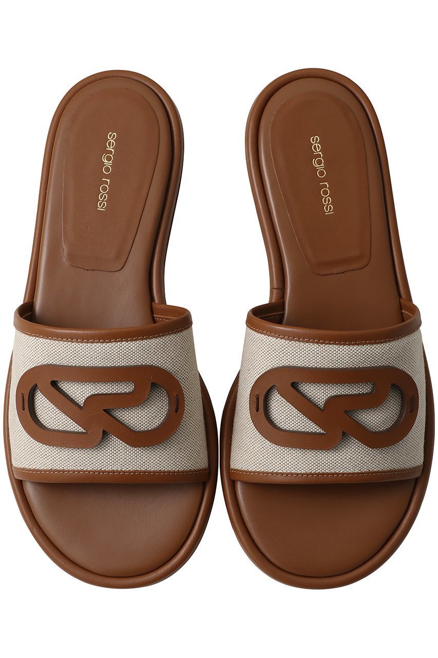 【セルジオ ロッシ/SERGIO ROSSI】のSURGE スライドサンダル 人気、トレンドファッション・服の通販 founy(ファニー) 　ファッション　Fashion　レディースファッション　Fashion for Women　キャンバス　Canvas, Canvas Fabric　クラシカル　Classical, Vintage-Inspired　サンダル　Sandals, Summer Shoes　フラット　Flat, Flat Shoes　エレガント 上品　Elegant　今季　This Season, Current Season　夏　Summer　新作・新入荷　New Arrivals / New In　春　Spring　S/S・春夏　SS, Spring/Summer, Warm Season　 other-1|ID: prp329100004922516 ipo3291000000036935357