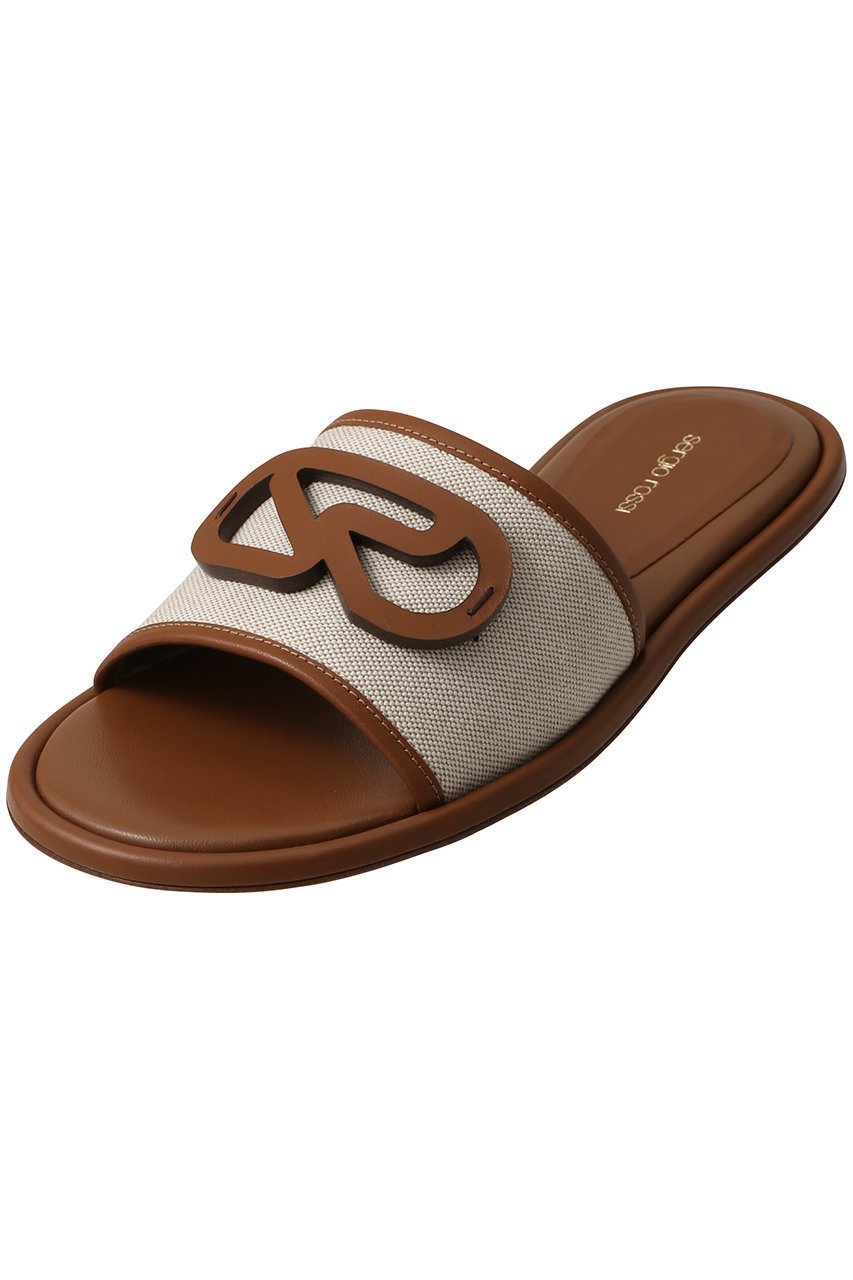 【セルジオ ロッシ/SERGIO ROSSI】のSURGE スライドサンダル 人気、トレンドファッション・服の通販 founy(ファニー) 　ファッション　Fashion　レディースファッション　Fashion for Women　キャンバス　Canvas, Canvas Fabric　クラシカル　Classical, Vintage-Inspired　サンダル　Sandals, Summer Shoes　フラット　Flat, Flat Shoes　エレガント 上品　Elegant　今季　This Season, Current Season　夏　Summer　新作・新入荷　New Arrivals / New In　春　Spring　S/S・春夏　SS, Spring/Summer, Warm Season　other-4|ID: prp329100004922516 ipo3291000000036935364