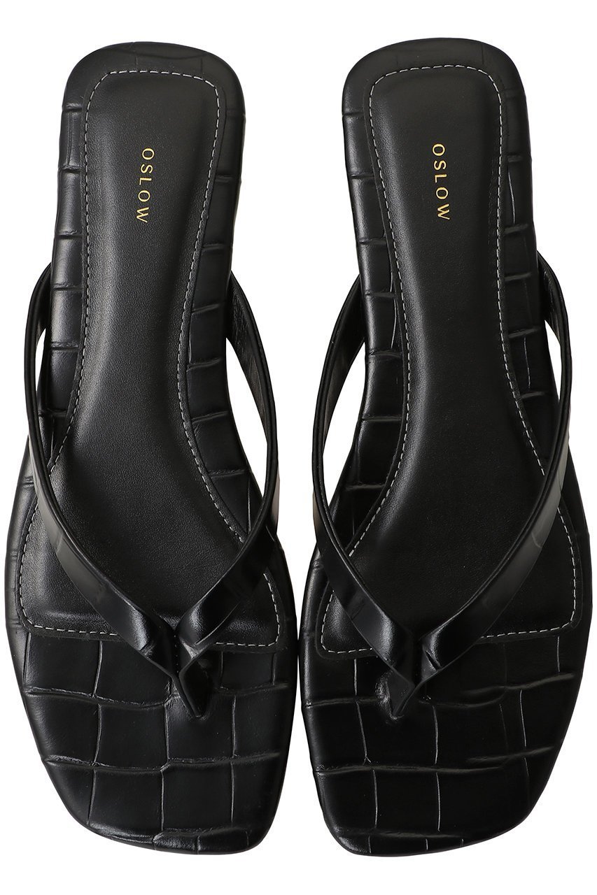 【その他のブランド/Other】の牛革型押しトングサンダル インテリア・キッズ・メンズ・レディースファッション・服の通販 founy(ファニー) 　ファッション　Fashion　レディースファッション　Fashion for Women　サマー　Summer, Summer Style　サンダル　Sandals, Summer Shoes　ラップ　Wrap, Wrap Design　リゾート　Resort, Vacation Style　エレガント 上品　Elegant　夏　Summer　新作・新入荷　New Arrivals / New In　ブラック|ID: prp329100004922556 ipo3291000000036935609